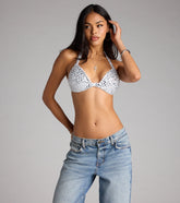 Bling Behavior Jewel Satin Bra Top